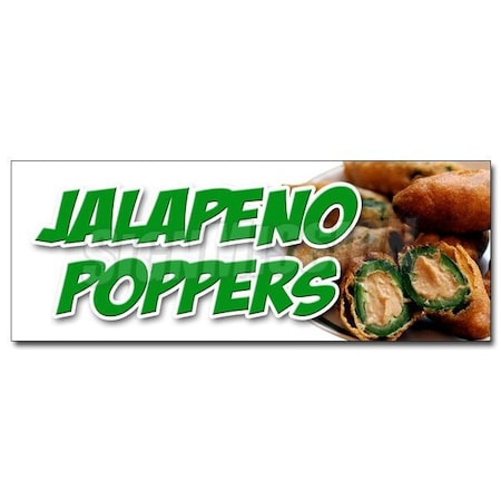 JALAPENO POPPERS DECAL Sticker Fresh Hot Stuffed Deep Fried Spicy Pepper
